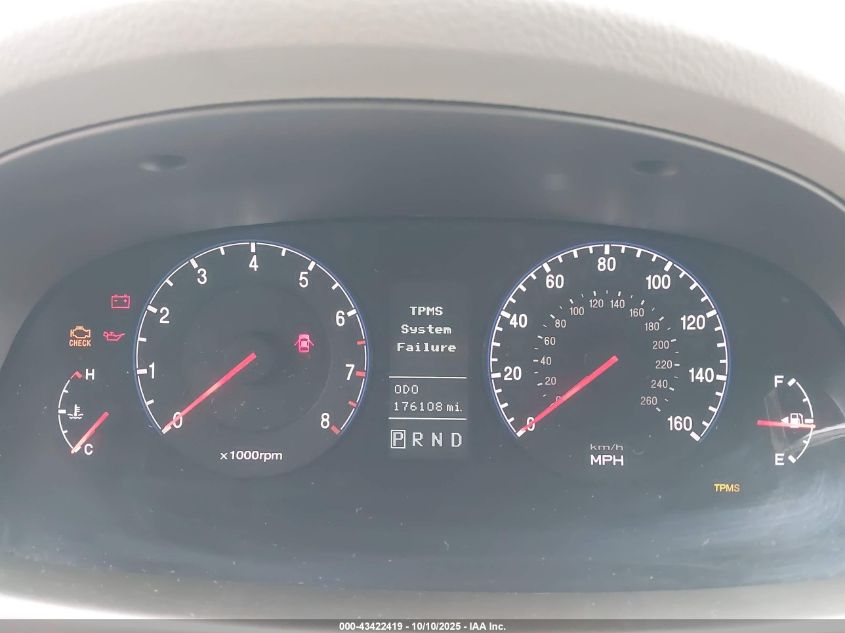 2009 Hyundai Azera Gls VIN: KMHFC46D59A349693 Lot: 43422419