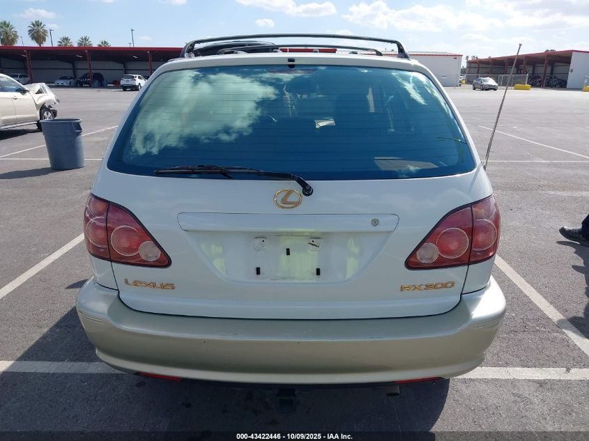 1999 Lexus Rx 300 VIN: JT6HF10U3X0026765 Lot: 43422446