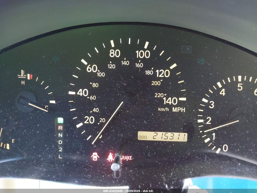 1999 Lexus Rx 300 VIN: JT6HF10U3X0026765 Lot: 43422446