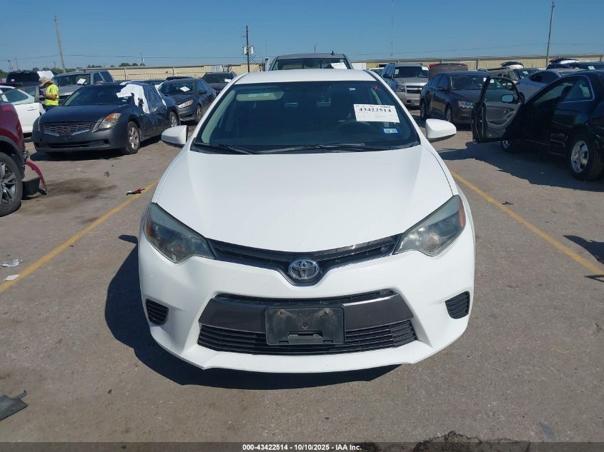 2016 Toyota Corolla Le VIN: 2T1BURHE0GC678815 Lot: 43422514