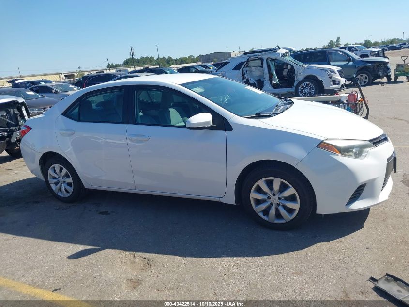 2016 Toyota Corolla Le VIN: 2T1BURHE0GC678815 Lot: 43422514