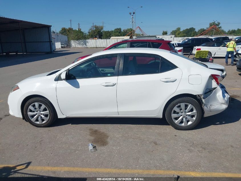 2016 Toyota Corolla Le VIN: 2T1BURHE0GC678815 Lot: 43422514