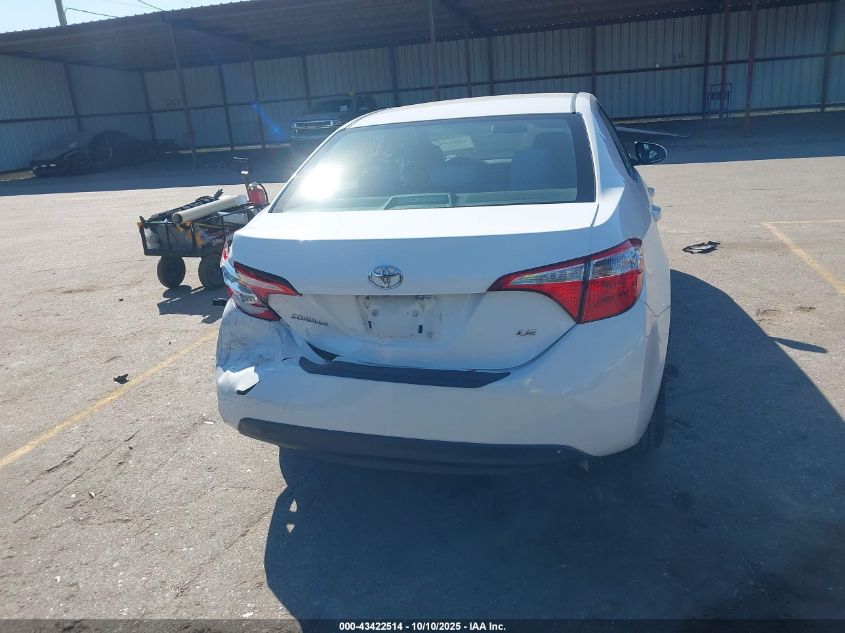 2016 Toyota Corolla Le VIN: 2T1BURHE0GC678815 Lot: 43422514