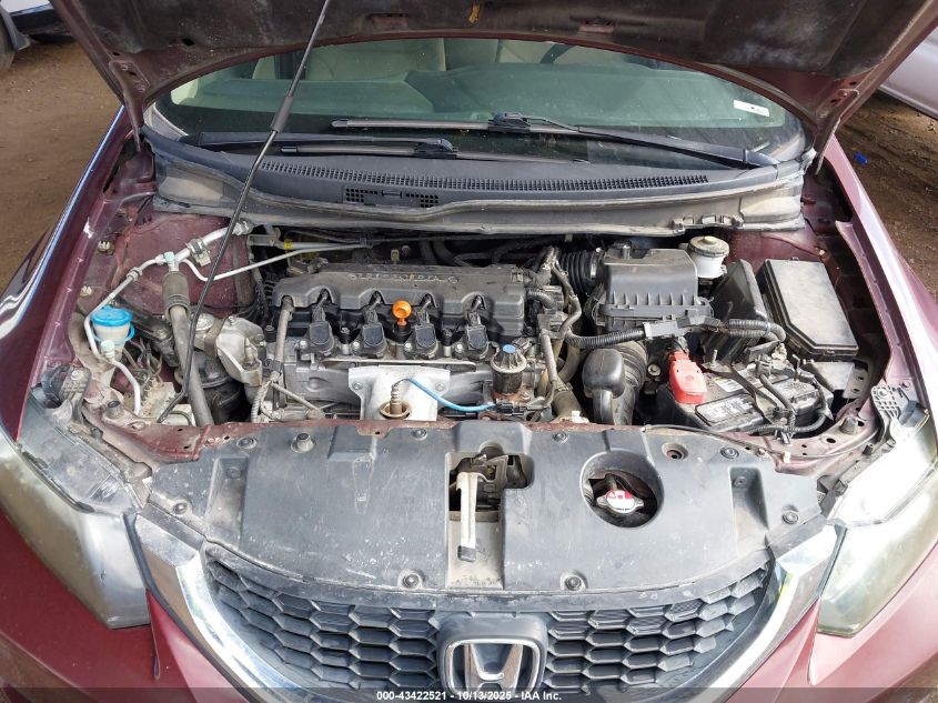 2015 Honda Civic Lx VIN: 19XFB2F52FE089329 Lot: 43422521