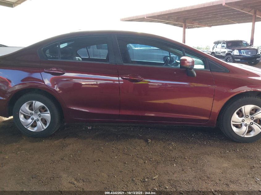 2015 Honda Civic Lx VIN: 19XFB2F52FE089329 Lot: 43422521