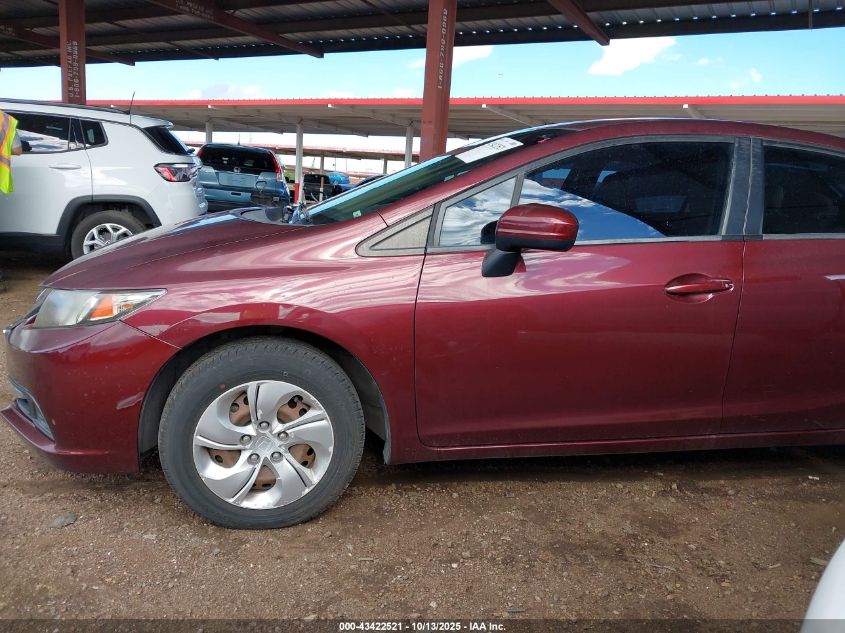 2015 Honda Civic Lx VIN: 19XFB2F52FE089329 Lot: 43422521