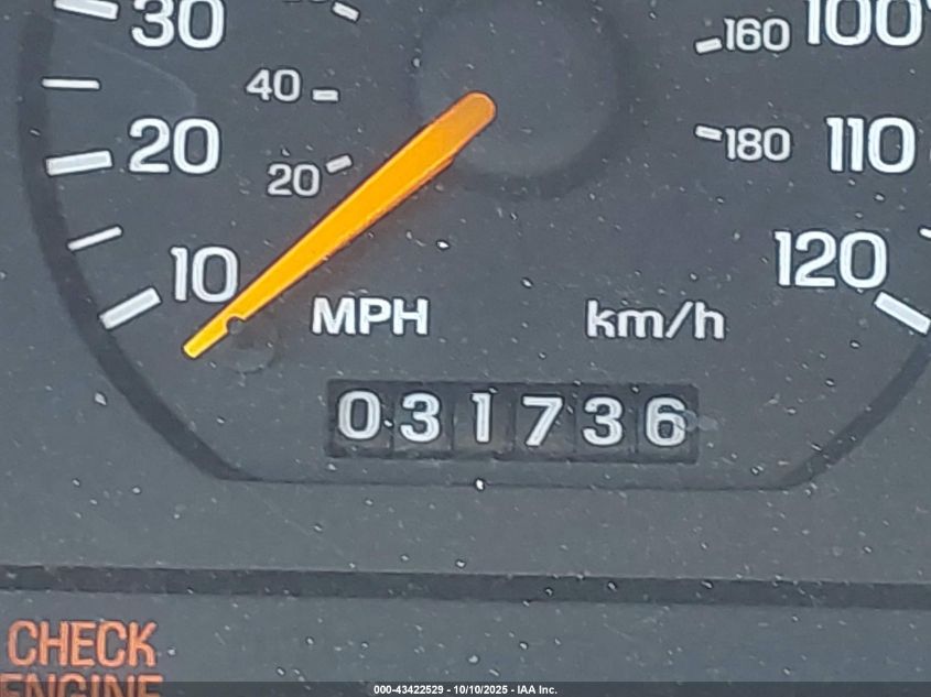 1998 Ford Mustang VIN: 1FAFP4046WF101622 Lot: 43422529