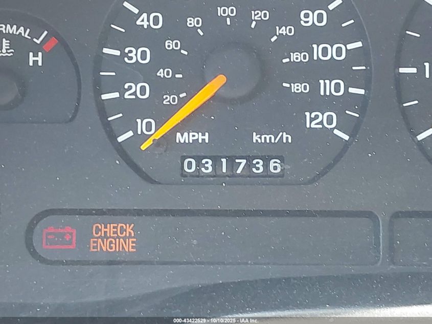 1998 Ford Mustang VIN: 1FAFP4046WF101622 Lot: 43422529