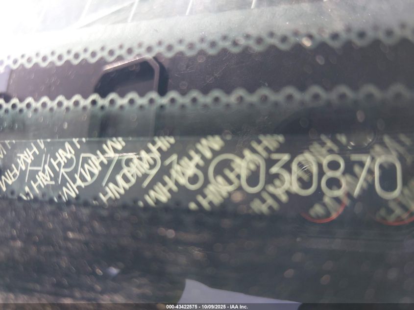 2006 Honda Cr-V Se VIN: JHLRD78916C030870 Lot: 43422575