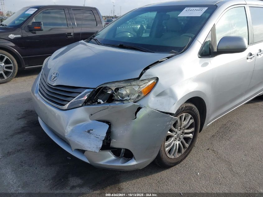 2013 Toyota Sienna Xle V6 8 Passenger VIN: 5TDYK3DC2DS334536 Lot: 43422601