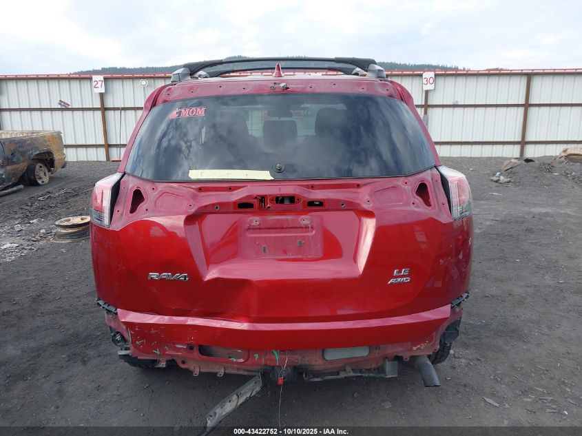 2018 Toyota Rav4 Le VIN: 2T3BFREV9JW852196 Lot: 43422752