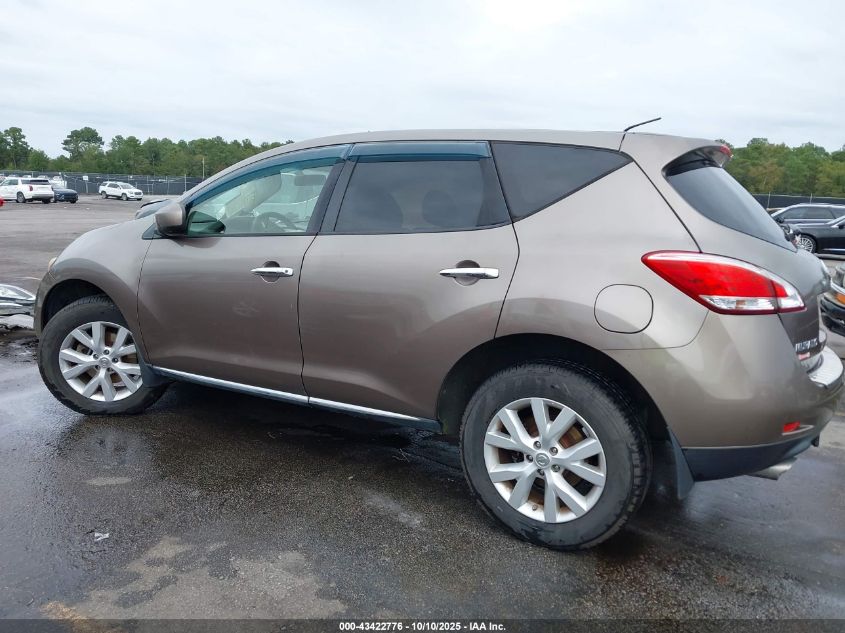 2012 Nissan Murano S VIN: JN8AZ1MW9CW237364 Lot: 43422776