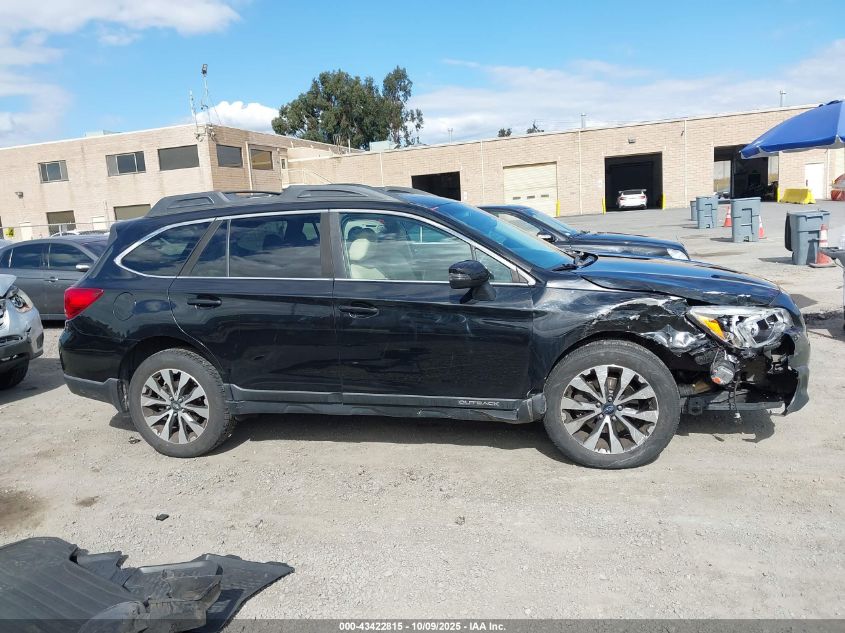 2017 Subaru Outback 2.5I Limited VIN: 4S4BSANCXH3334540 Lot: 43422815