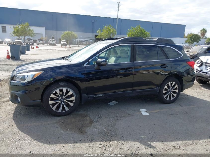 2017 Subaru Outback 2.5I Limited VIN: 4S4BSANCXH3334540 Lot: 43422815