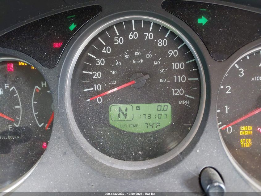 2007 Subaru Forester 2.5X VIN: JF1SG636X7H746075 Lot: 43422832