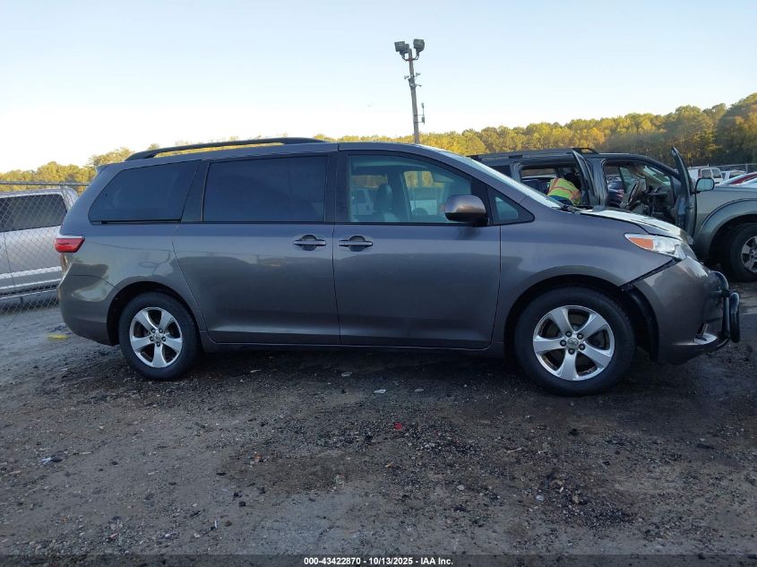 2017 Toyota Sienna Le 8 Passenger VIN: 5TDKZ3DC7HS798123 Lot: 43422870