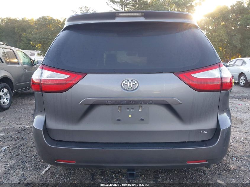 2017 Toyota Sienna Le 8 Passenger VIN: 5TDKZ3DC7HS798123 Lot: 43422870