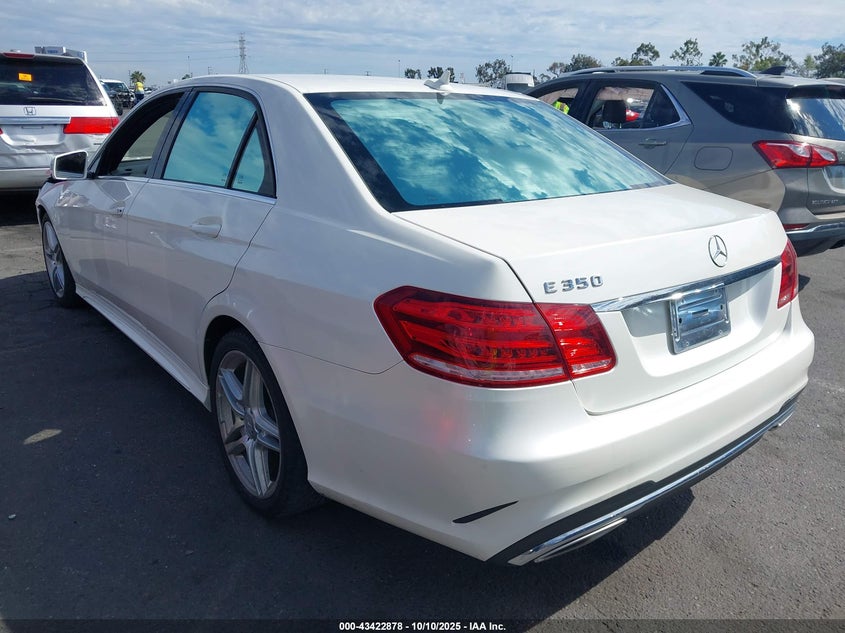 2014 Mercedes-Benz E 350 white sedan gasoline WDDHF5KB2EA805907 photo #4