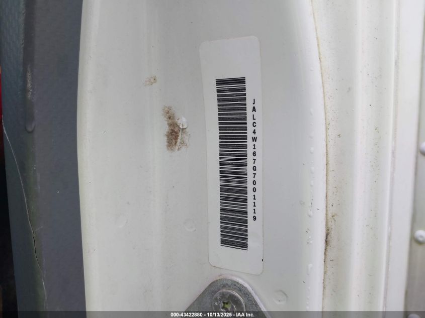 2016 Isuzu Npr Dsl Reg At VIN: JALC4W167G7001119 Lot: 43422880