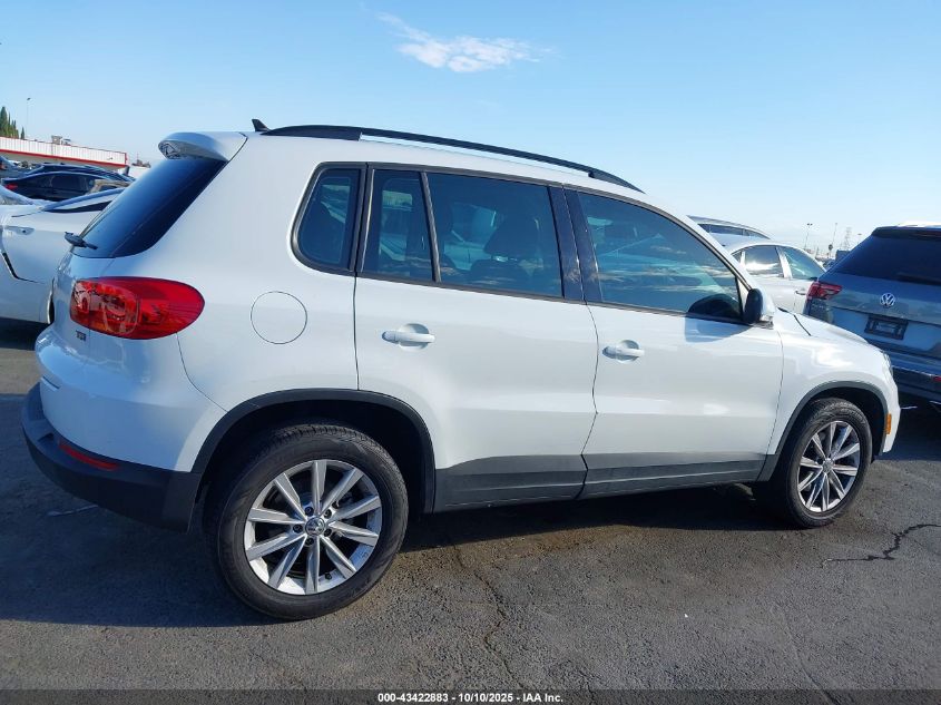 2018 Volkswagen Tiguan Limited 2.0T VIN: WVGAV7AX6JK001326 Lot: 43422883