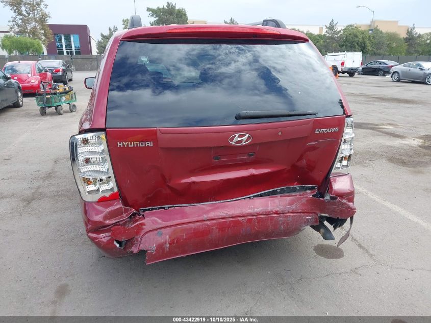 2008 Hyundai Entourage Gls/Limited VIN: KNDMC233786053975 Lot: 43422919