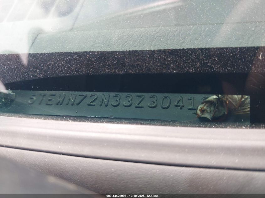 2003 Toyota Tacoma Base V6 VIN: 5TEWN72N33Z304196 Lot: 43422996