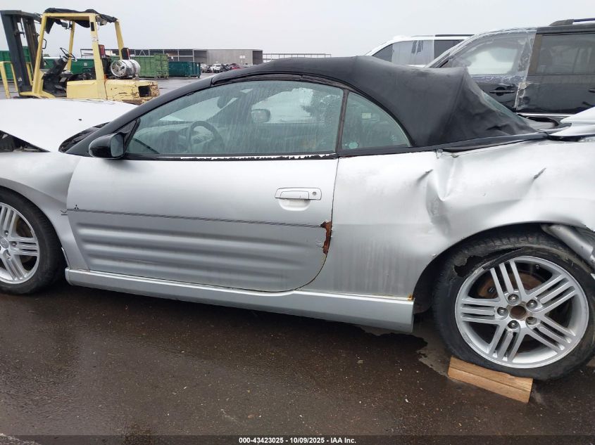 2004 Mitsubishi Eclipse Spyder Gt VIN: 4A3AE55H24E046355 Lot: 43423025
