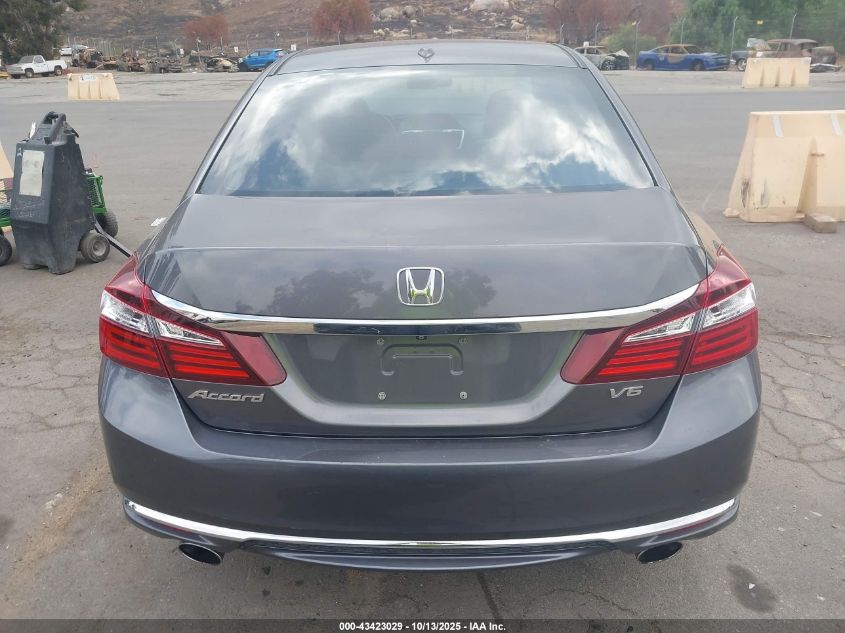 2017 Honda Accord Ex-L V6 VIN: 1HGCR3F81HA001425 Lot: 43423029