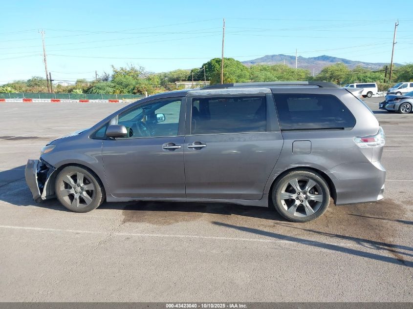 2015 Toyota Sienna Se 8 Passenger/Se Premium 8 Passenger VIN: 5TDXK3DC6FS586661 Lot: 43423040