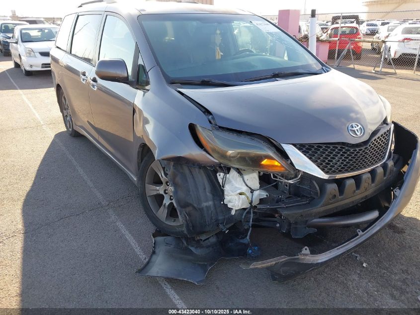 2015 Toyota Sienna Se 8 Passenger/Se Premium 8 Passenger VIN: 5TDXK3DC6FS586661 Lot: 43423040