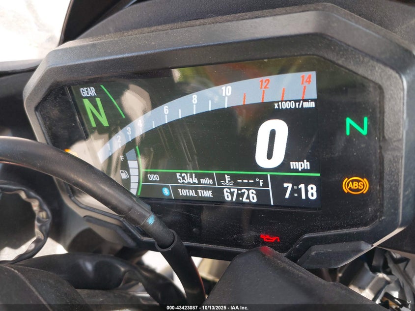 2025 Kawasaki Ex500 A/B VIN: ML5EXGJ10SDA55493 Lot: 43423087