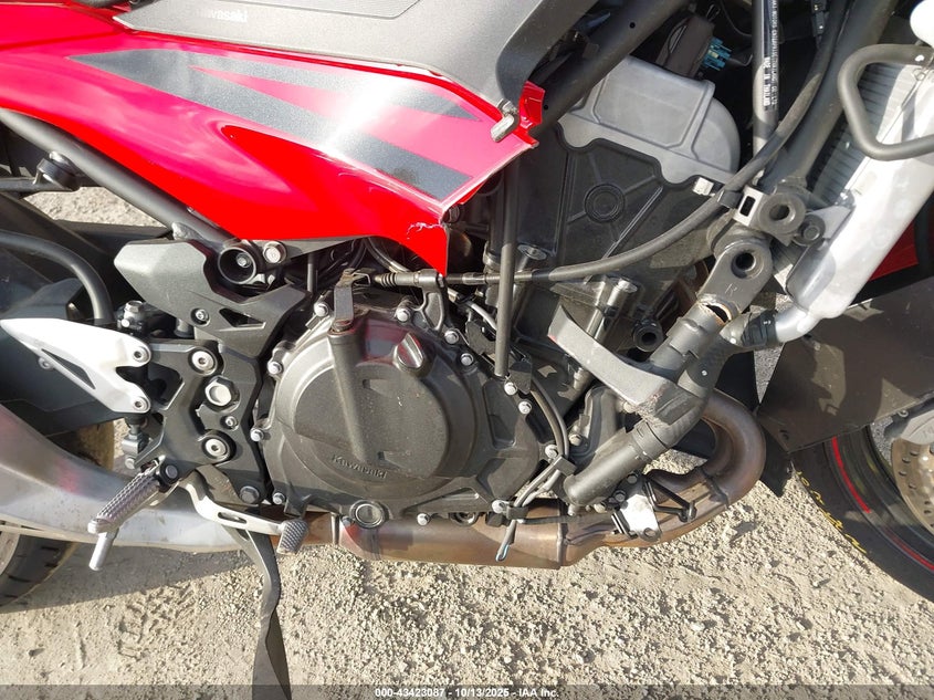 2025 Kawasaki Ex500 A/B VIN: ML5EXGJ10SDA55493 Lot: 43423087