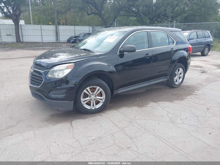 2016 CHEVROLET EQUINOX LS 2GNALBEK4G1183944