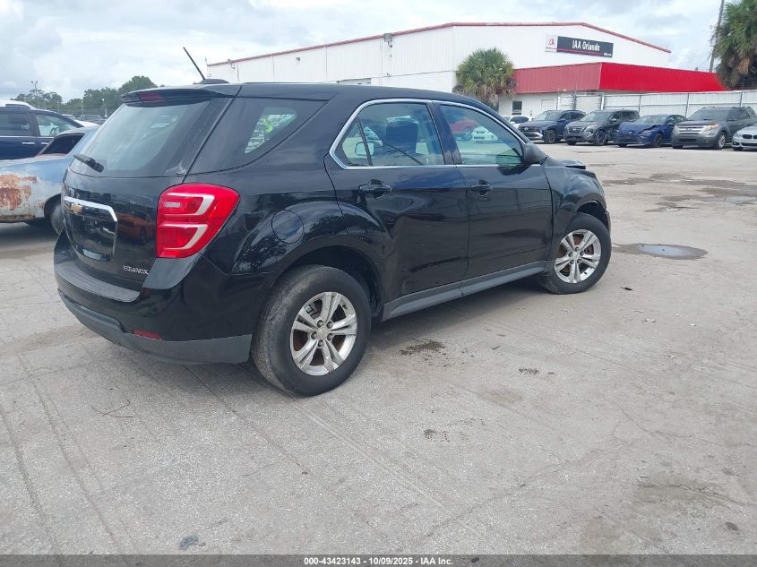 2016 CHEVROLET EQUINOX LS 2GNALBEK4G1183944