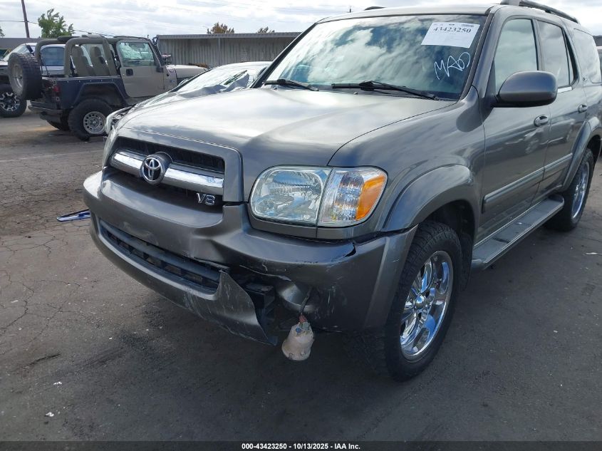 2005 Toyota Sequoia Sr5 V8 VIN: 5TDZT34A25S248290 Lot: 43423250