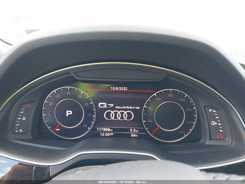 2018 Audi Q7 3.0T Premium VIN: WA1VAAF79JD025738 Lot: 43423263