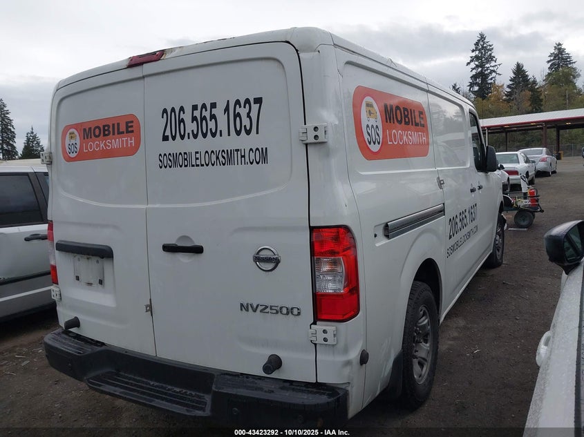 2021 Nissan Nv Cargo Nv2500 Hd Sv Standard Roof V6 VIN: 1N6BF0KY3MN810190 Lot: 43423292