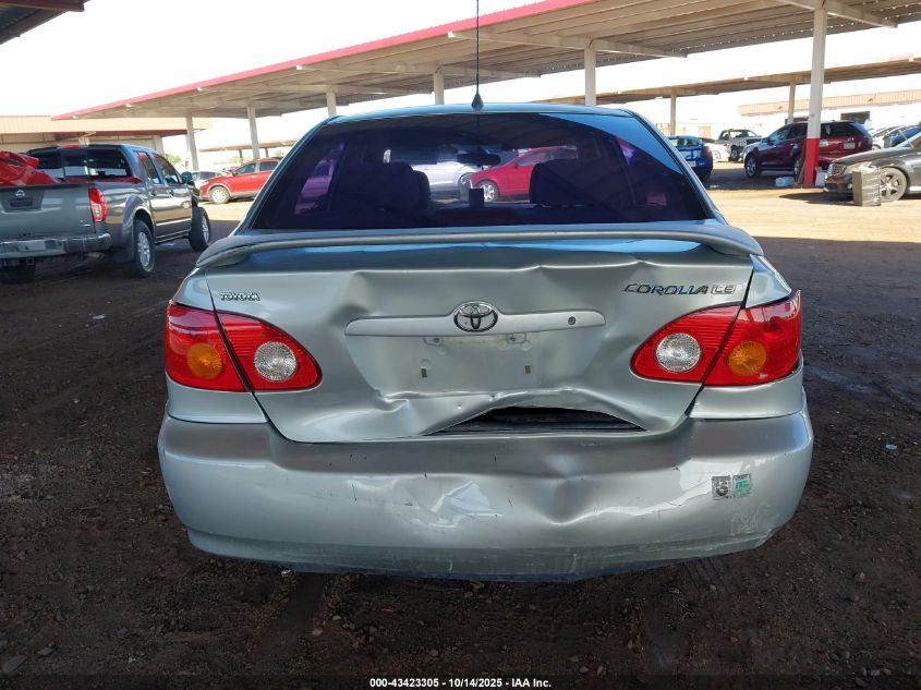 2003 Toyota Corolla Le VIN: 1NXBR32E53Z156262 Lot: 43423305
