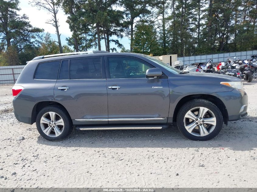 2013 Toyota Highlander Limited V6 VIN: 5TDYK3EHXDS108352 Lot: 43423426