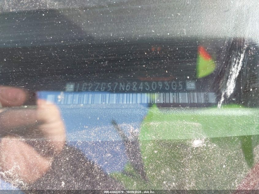 2008 Pontiac G6 VIN: 1G2ZG57N684309305 Lot: 43423579