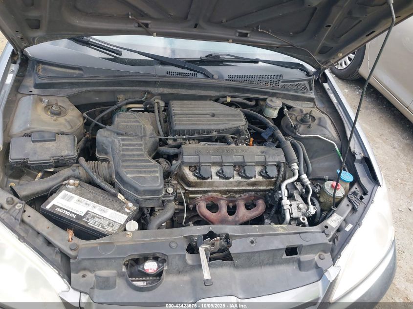 2005 Honda Civic Vp VIN: 2HGES16345H632852 Lot: 43423676