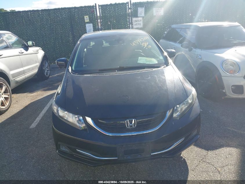 2014 Honda Civic Hybrid VIN: 19XFB4F35EE201274 Lot: 43423694