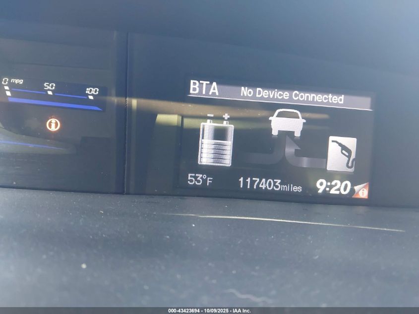 2014 Honda Civic Hybrid VIN: 19XFB4F35EE201274 Lot: 43423694