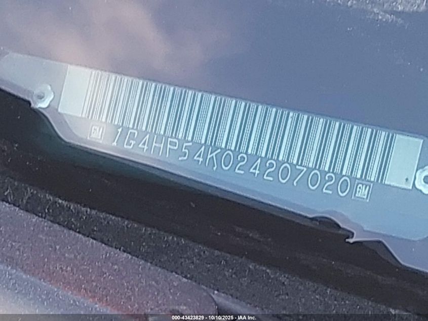 2002 Buick Lesabre Custom VIN: 1G4HP54K024207020 Lot: 43423829