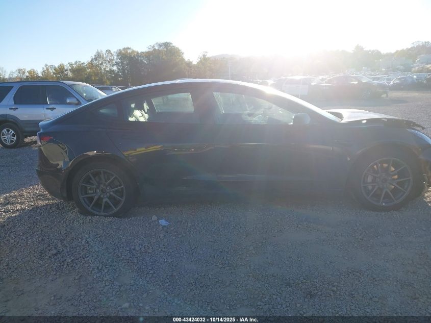 2022 Tesla Model 3 Long Range Dual Motor All-Wheel Drive VIN: 5YJ3E1EB0NF316859 Lot: 43424032