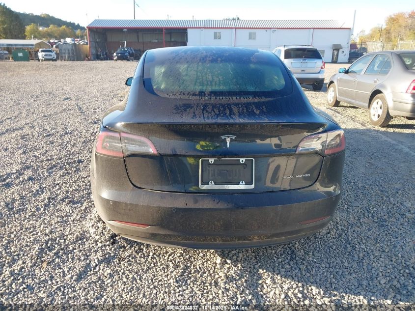 2022 Tesla Model 3 Long Range Dual Motor All-Wheel Drive VIN: 5YJ3E1EB0NF316859 Lot: 43424032