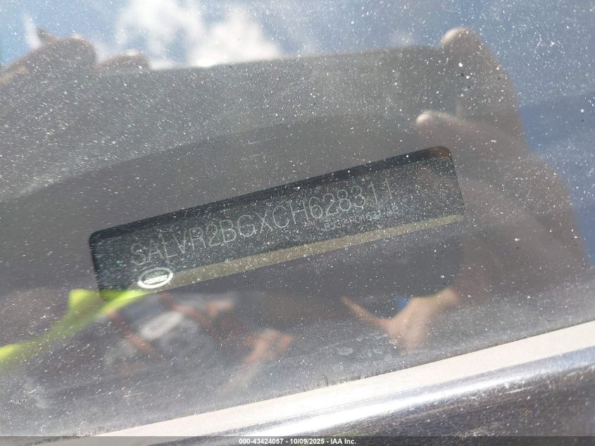 2012 Land Rover Range Rover Evoque VIN: SALVR2BGXCH628311 Lot: 43424057