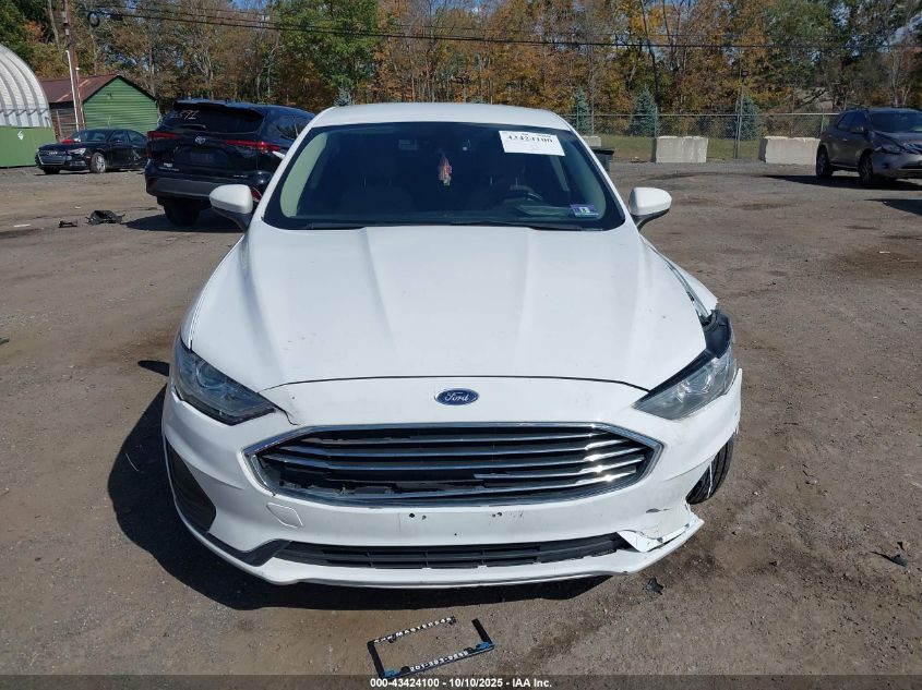 2019 Ford Fusion S VIN: 3FA6P0G77KR229728 Lot: 43424100