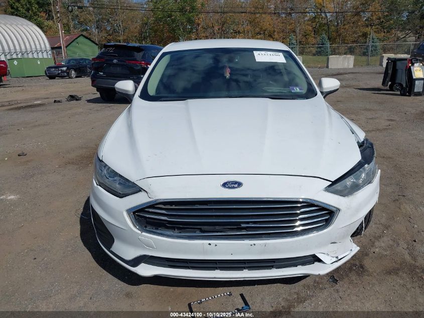 2019 Ford Fusion S VIN: 3FA6P0G77KR229728 Lot: 43424100