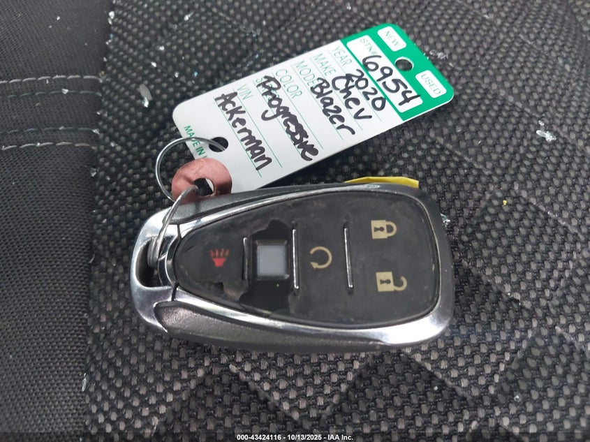 2020 CHEVROLET BLAZER AWD 2LT 3GNKBHRS7LS645240